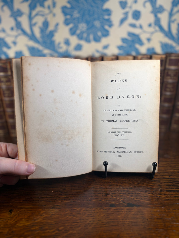 The Works of Lord Byron Volumes I-XVII