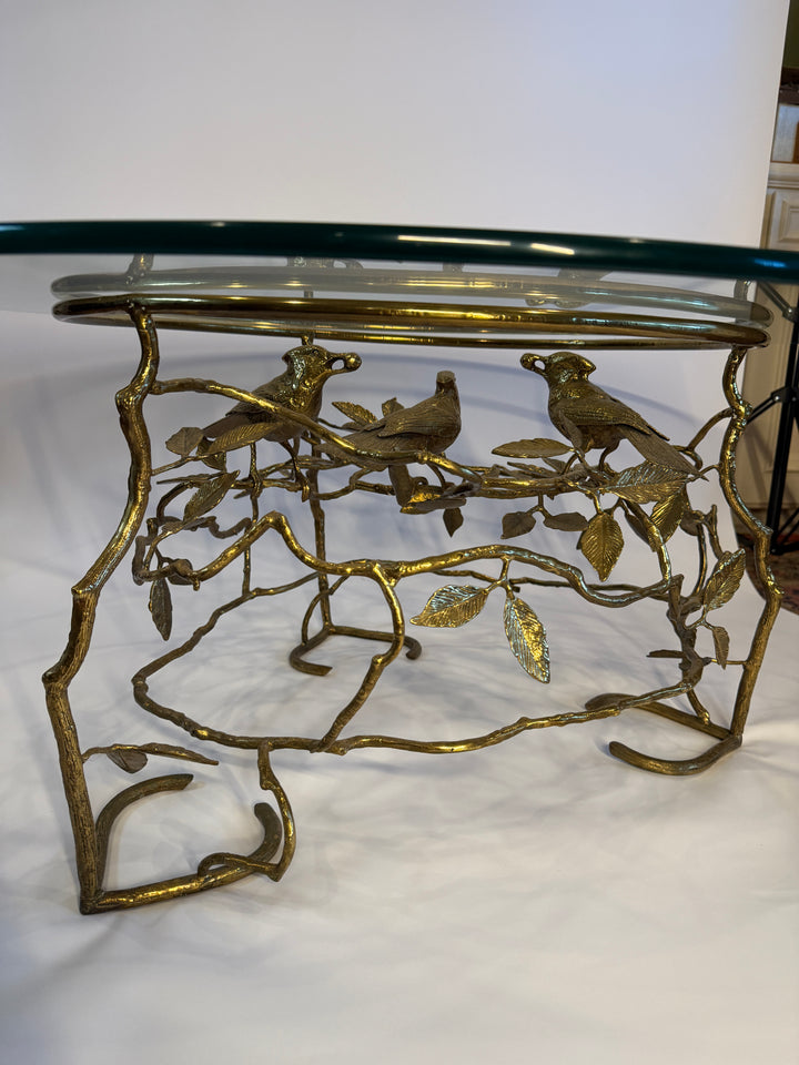 Brass Bird Table