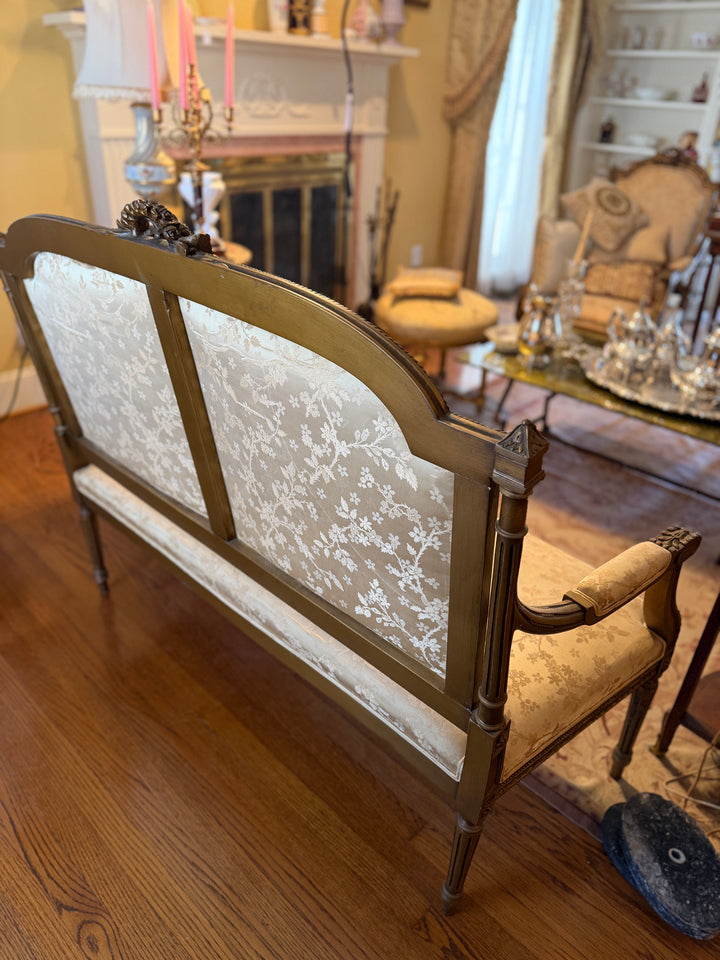 Louis XVI Gilded Settee