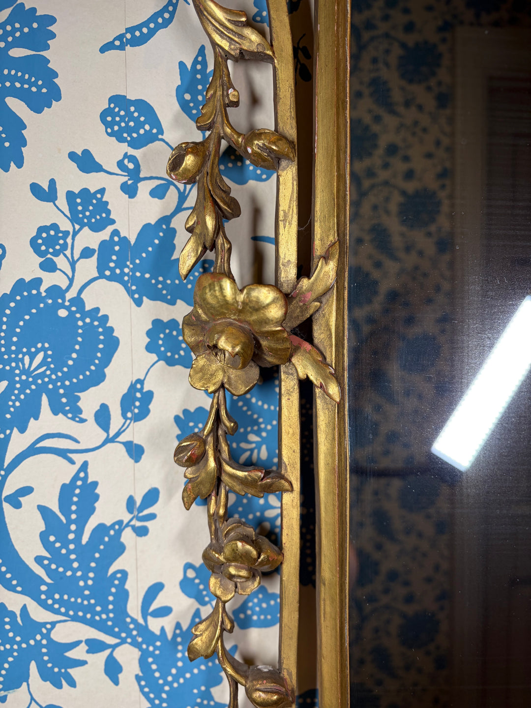 Antique Gilt Wood Mirror