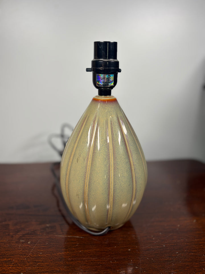 Ceramic Drip-Glaze Teardrop Lamp Base