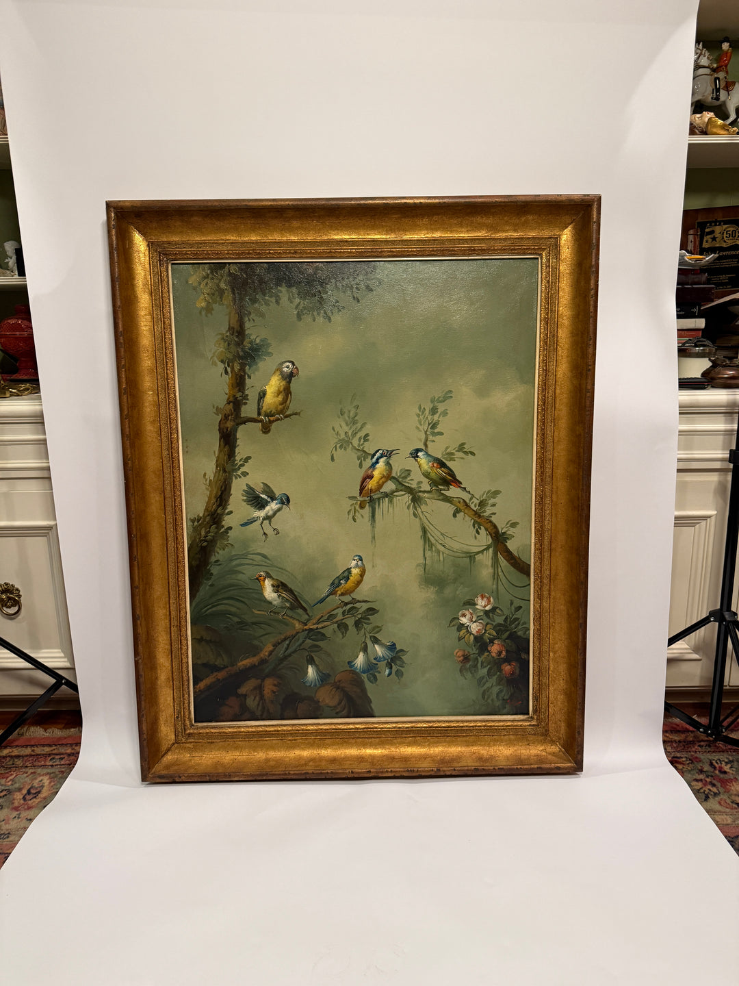 Birds of Paradise, an Ira Monte Original Oil Painting