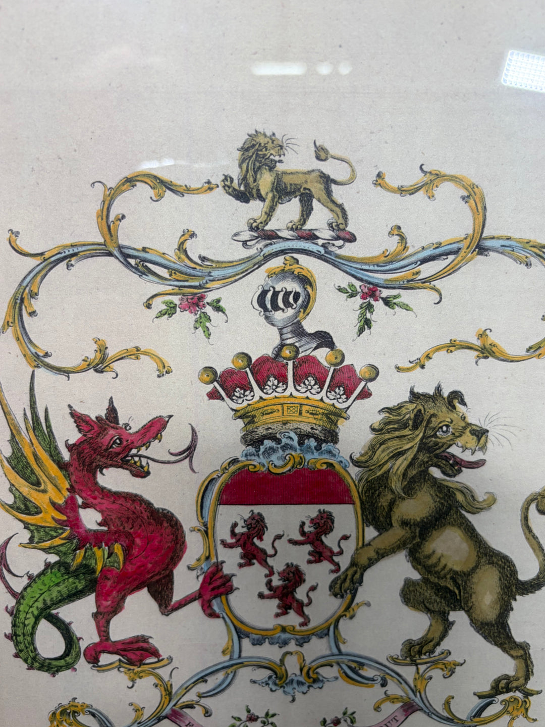 Framed Heraldic Coat of Arms Print – Yelverton, Earl of Sussex