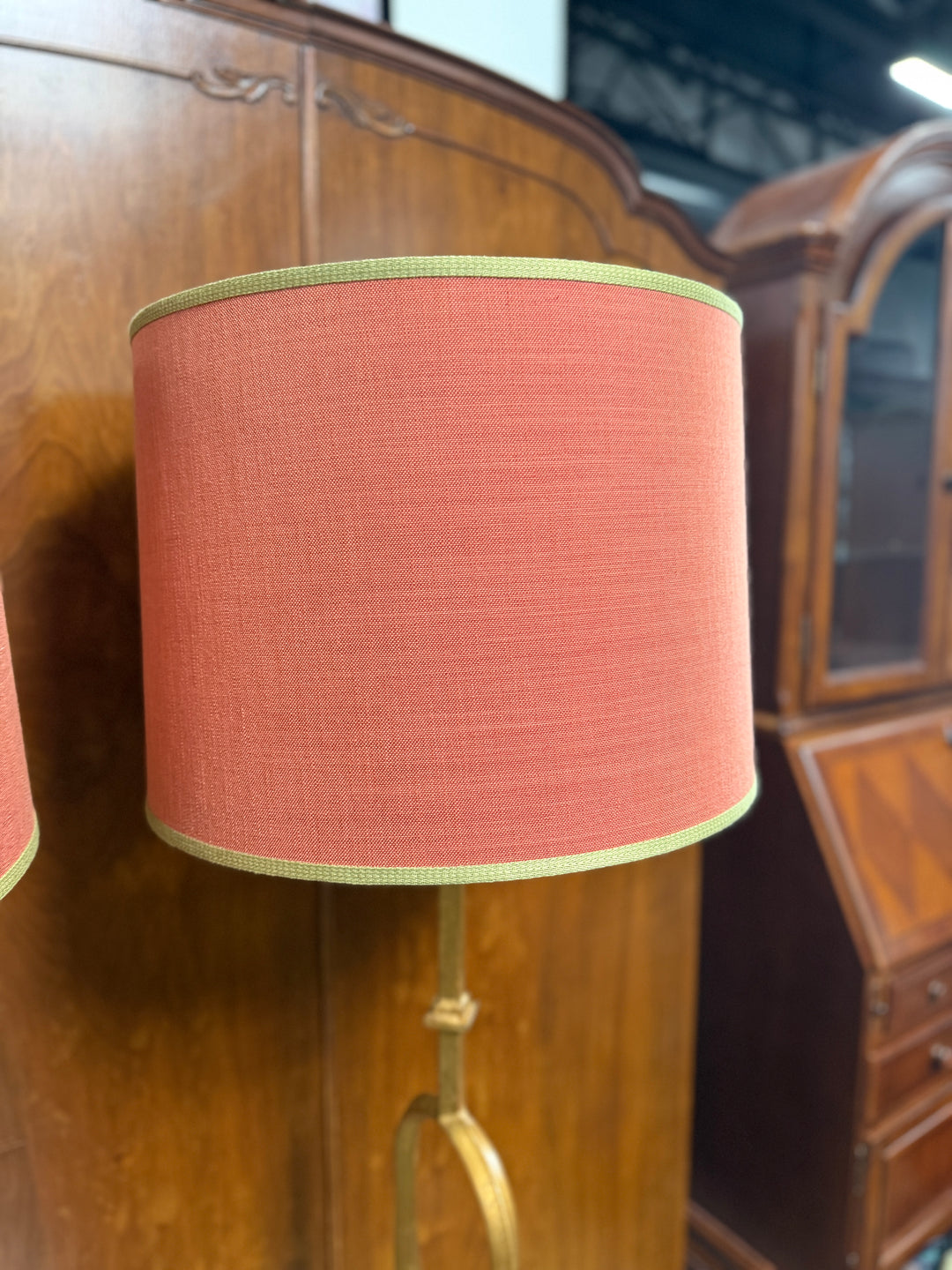 Floor Lamps with Shades with Red/Green Trim
