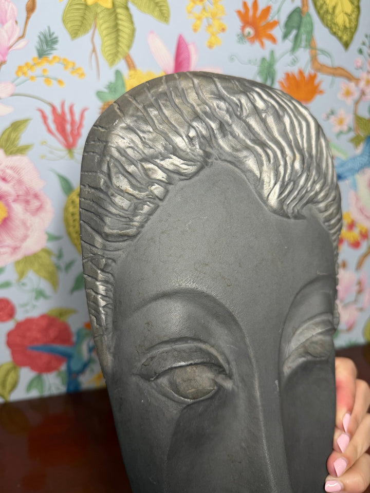 Letitia Metal Face Sculpture