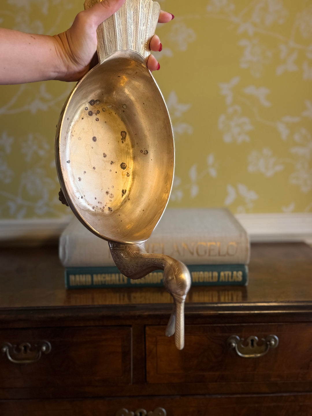 Brass Footed Duck Bowl