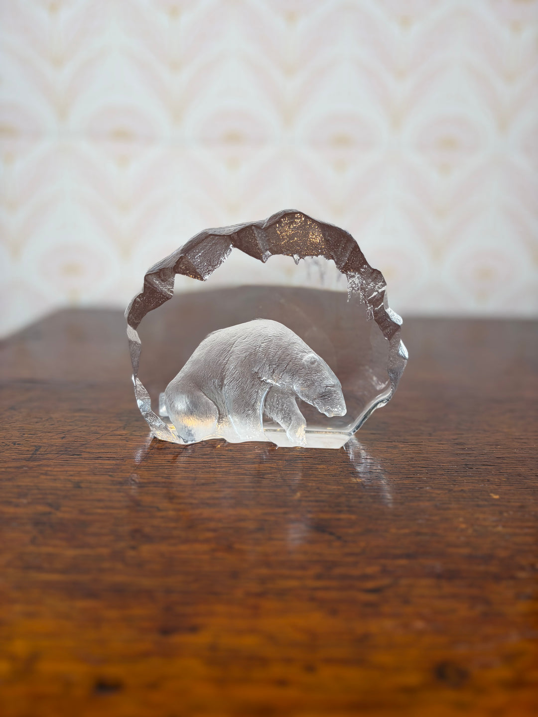 Mats Jonasson Crystal Bear Figurine