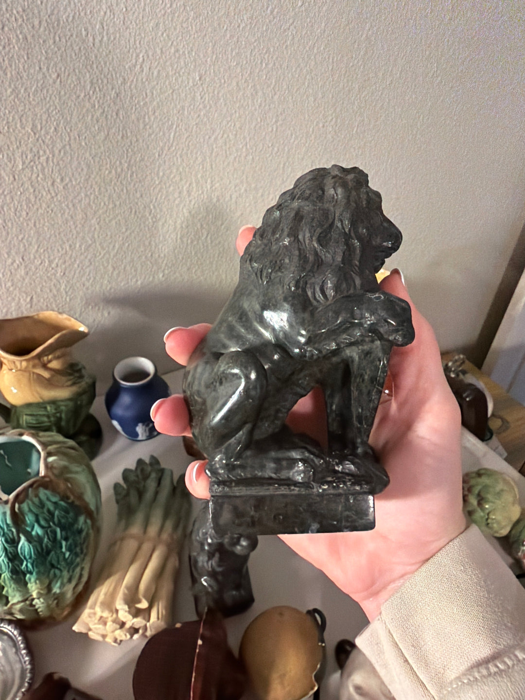 Marble Lion Statue