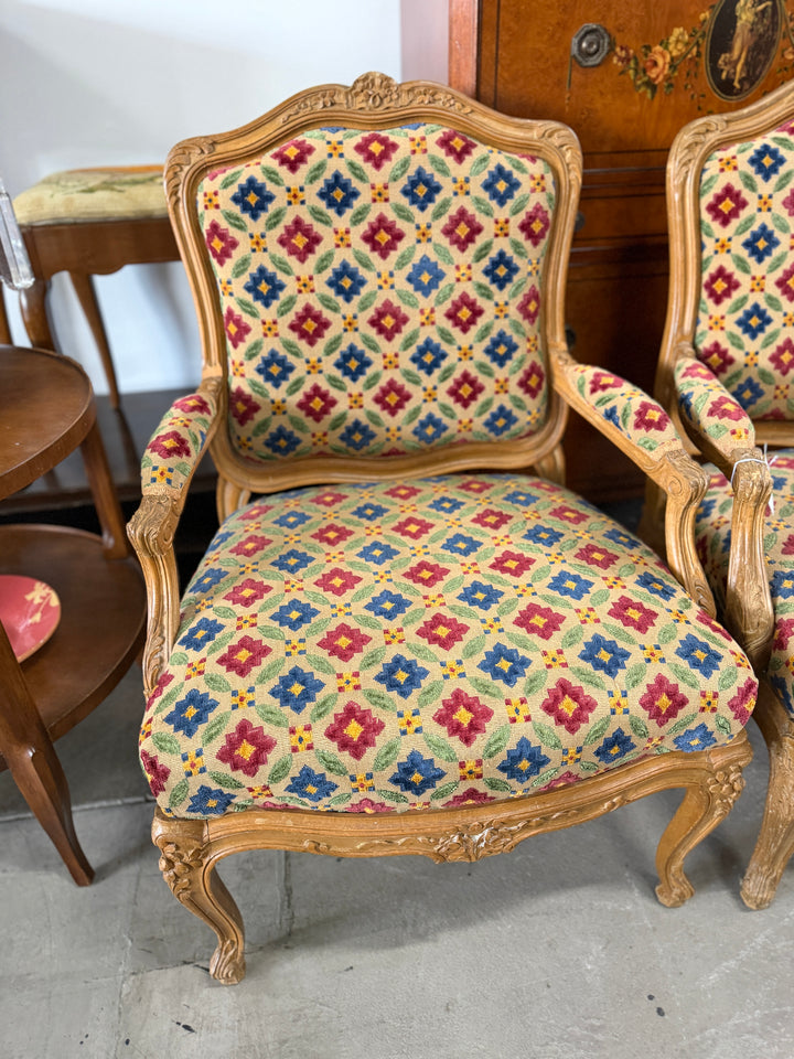 Louis XV French Style Armchairs