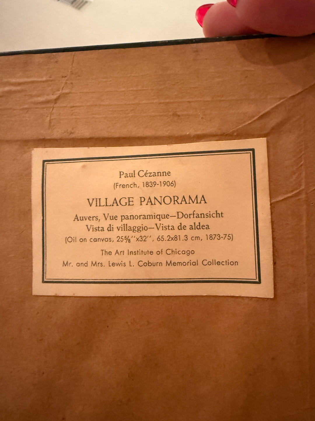 Paul Cezanne Village Panaroma Print