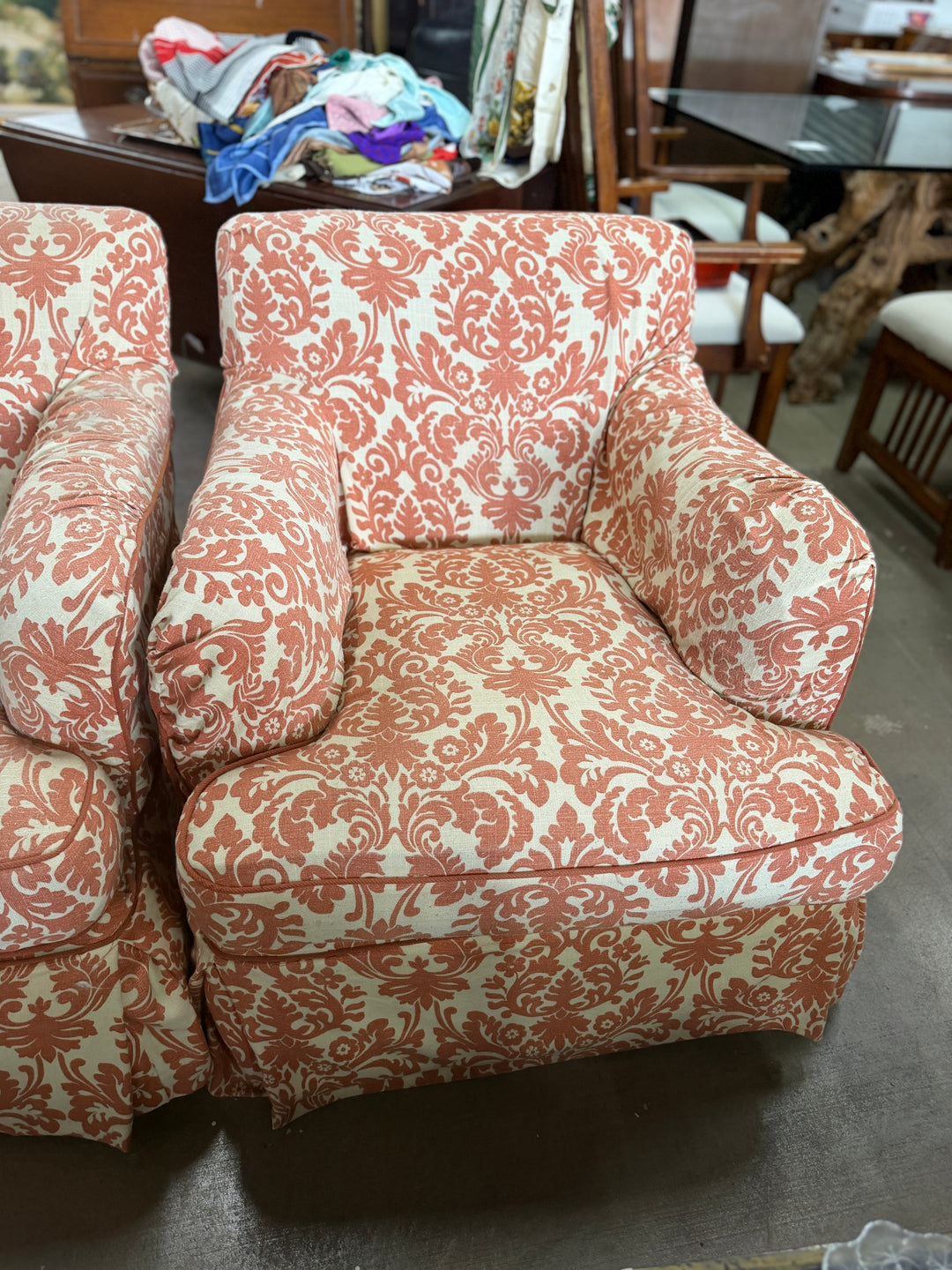 Set of 2 Slipcovered Armchairs