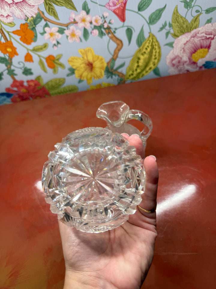 Set of 2 Cut Glass Decanters