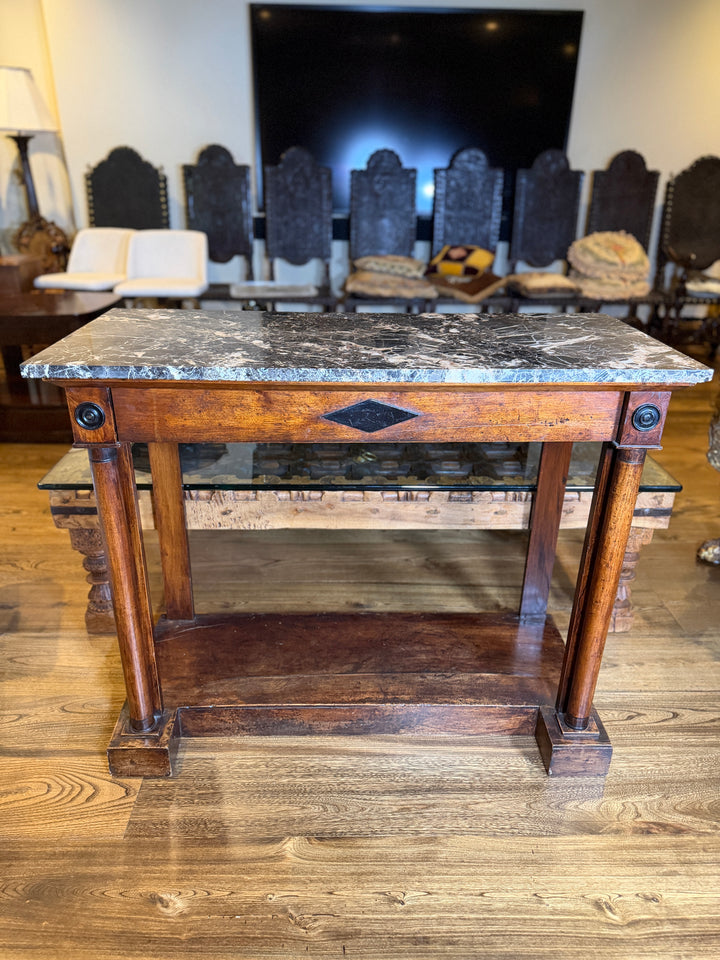 Marble Top Console Table