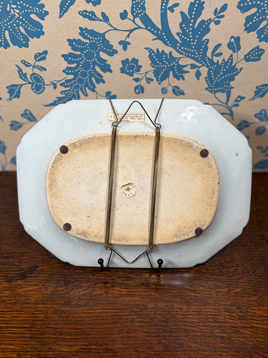 Blue Willow Antique Wall Plate
