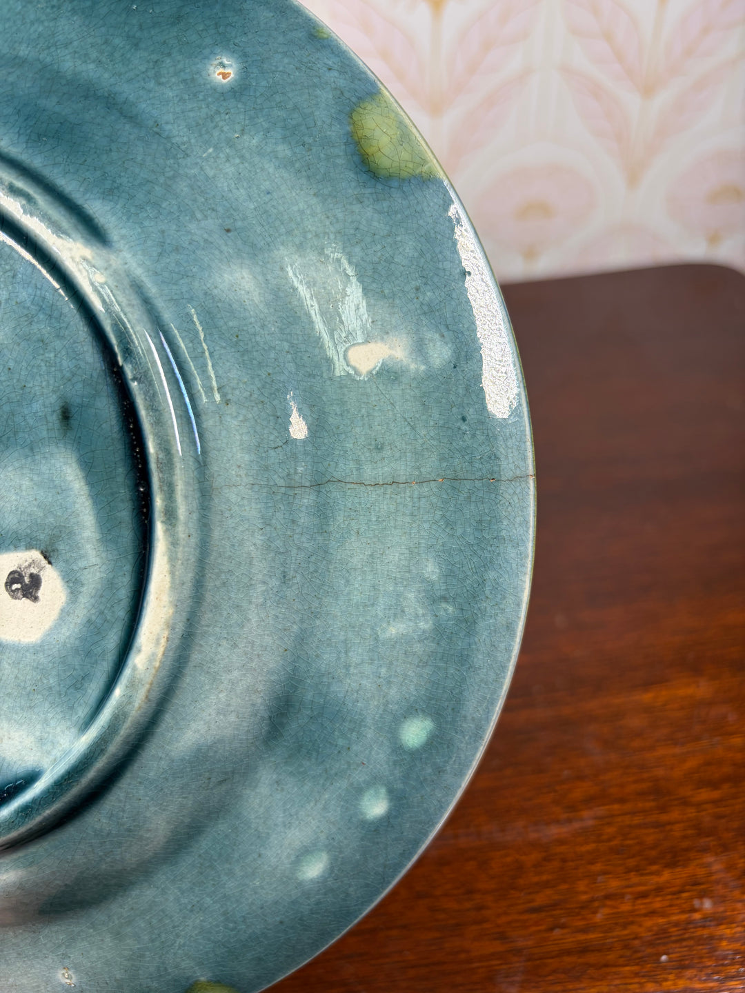 Antique Etruscan Majolica Plate