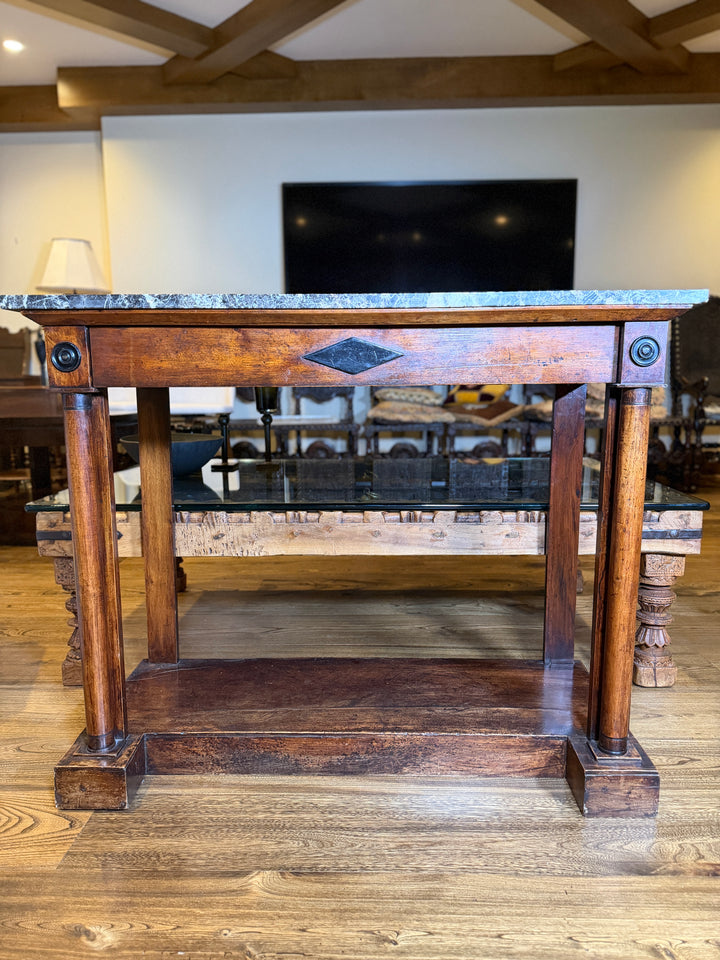 Marble Top Console Table