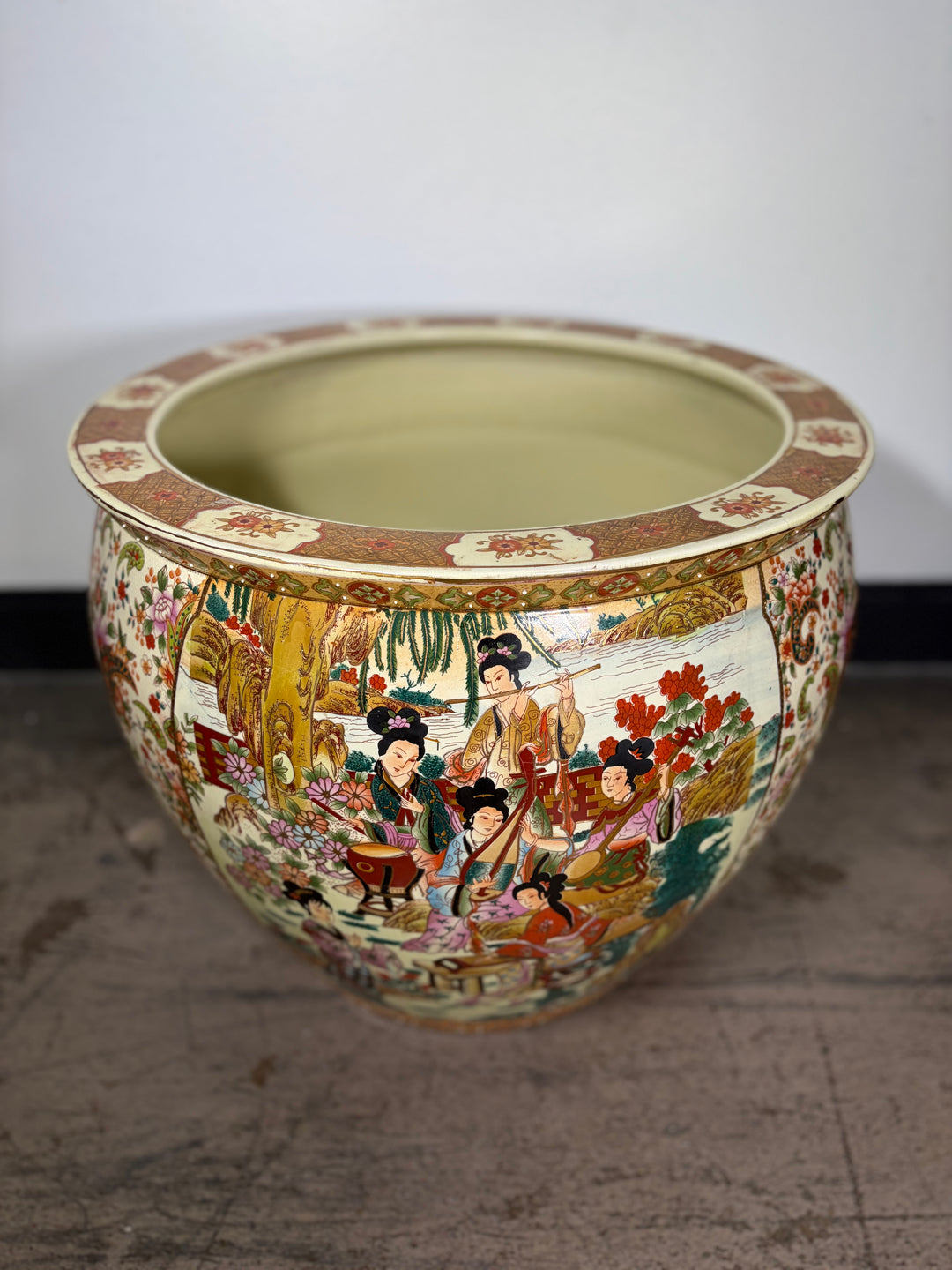 Large Painted Planter