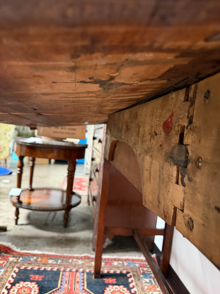 Antique Drop Leaf table with Shelving