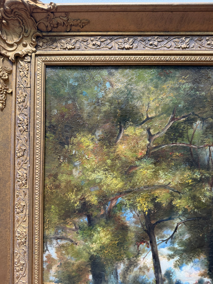 Oil Painting with Gilt Frame