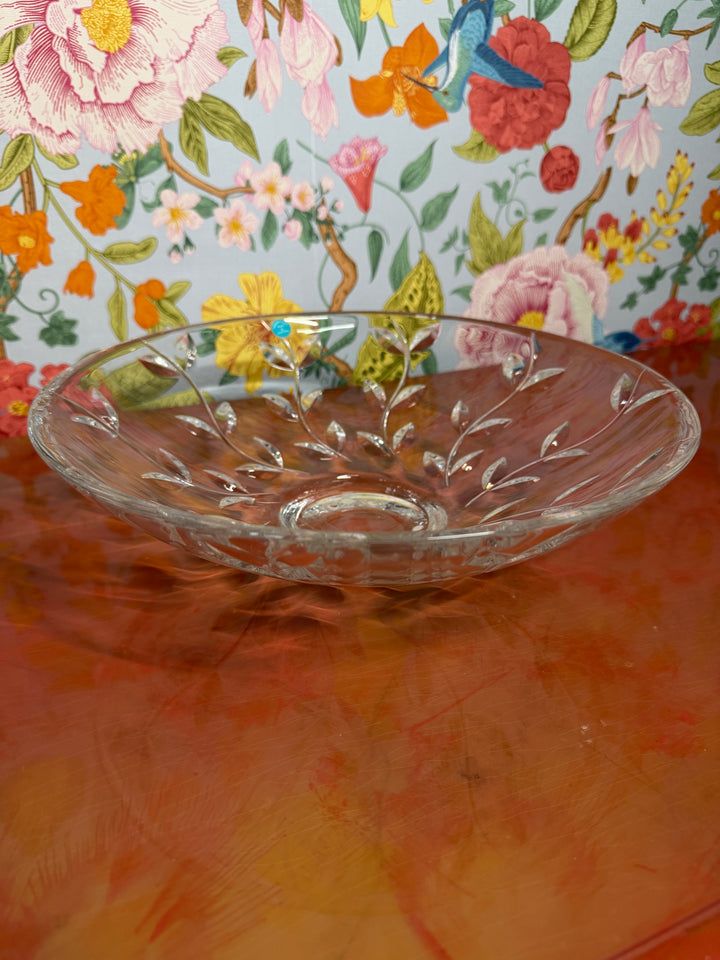 Vintage Tiffany & Co Crystal Vine Bowl