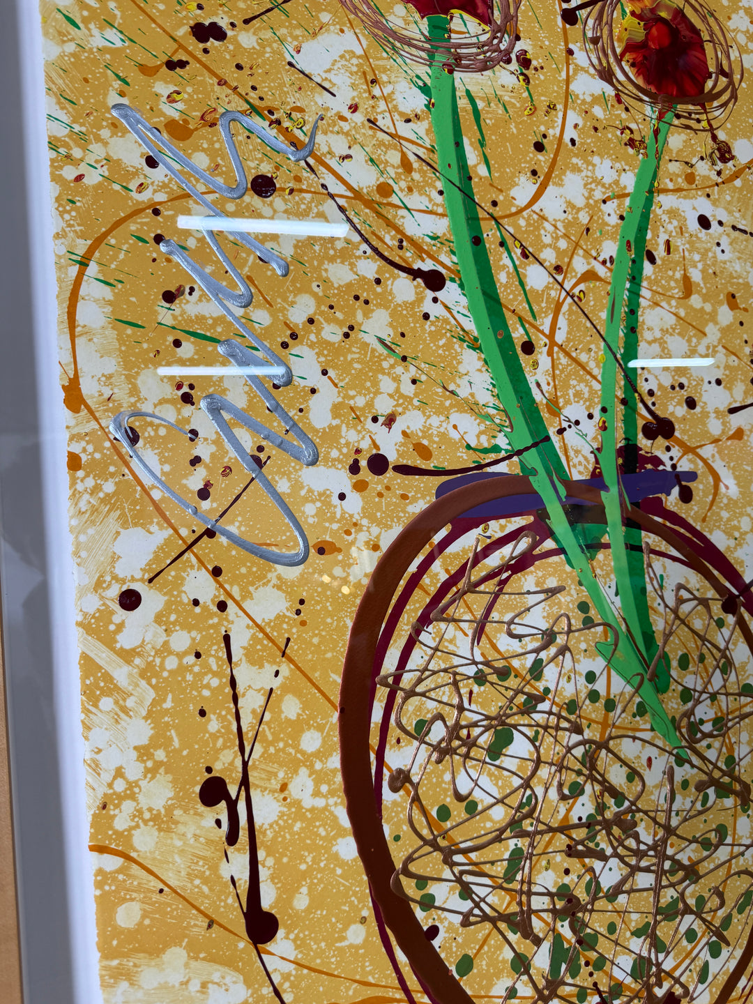 "Copper Duo" - Lithograph with Handwork by Dale Chihuly 25/175