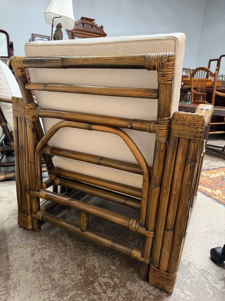 Vintage Bamboo and Rattan Armchairs