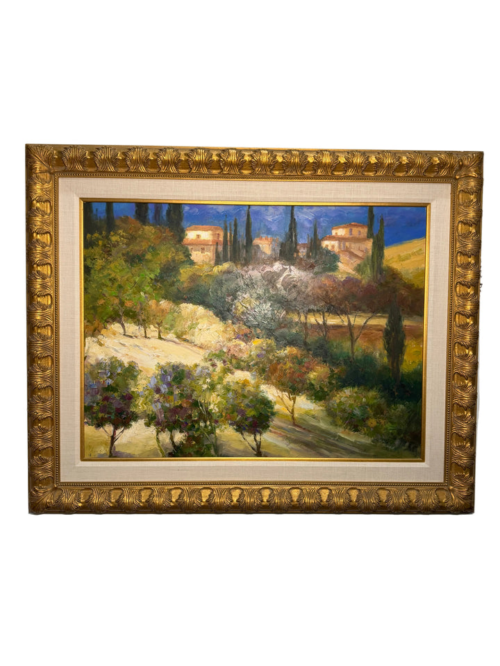 Original Oil Painting of Italian Countryside (Unsigned)