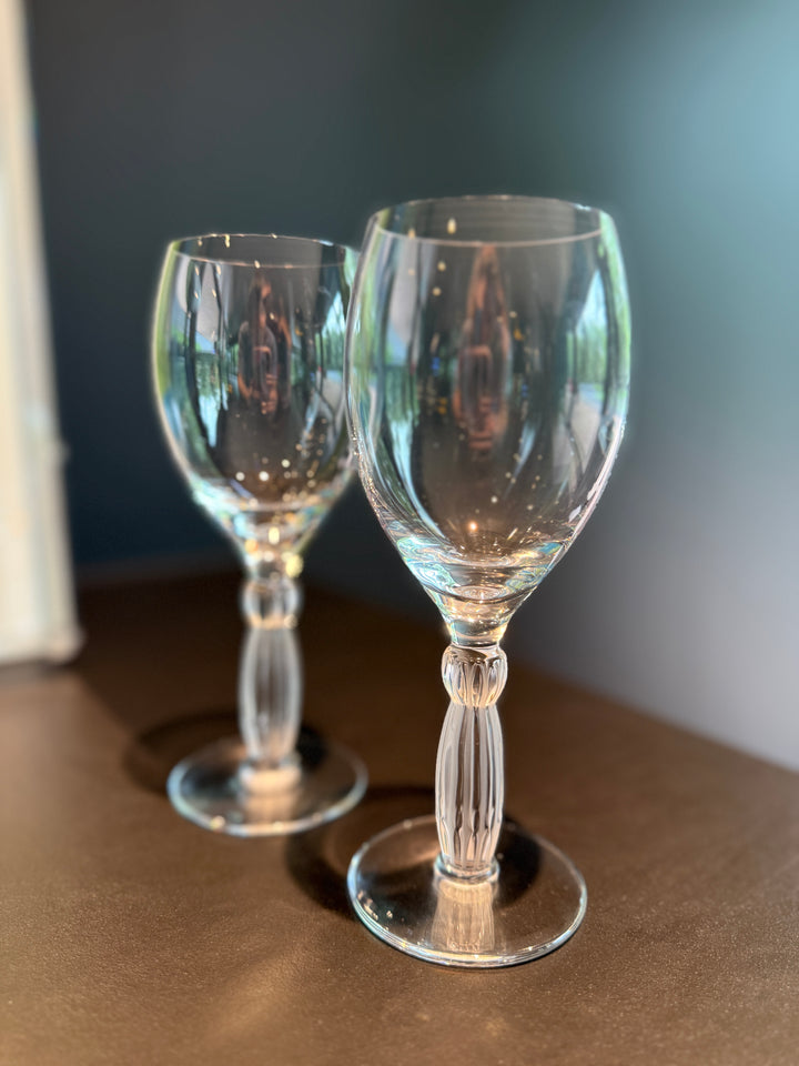 Lalique “Langeais” Wine Glasses (Set of 2)