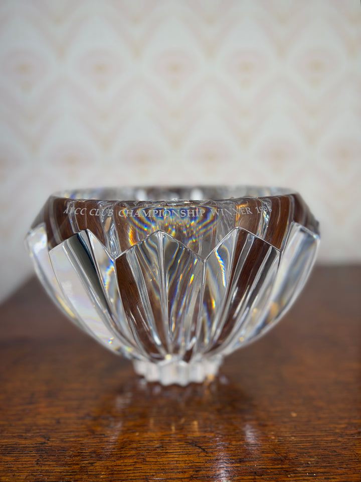 Engraved Crystal Bowl