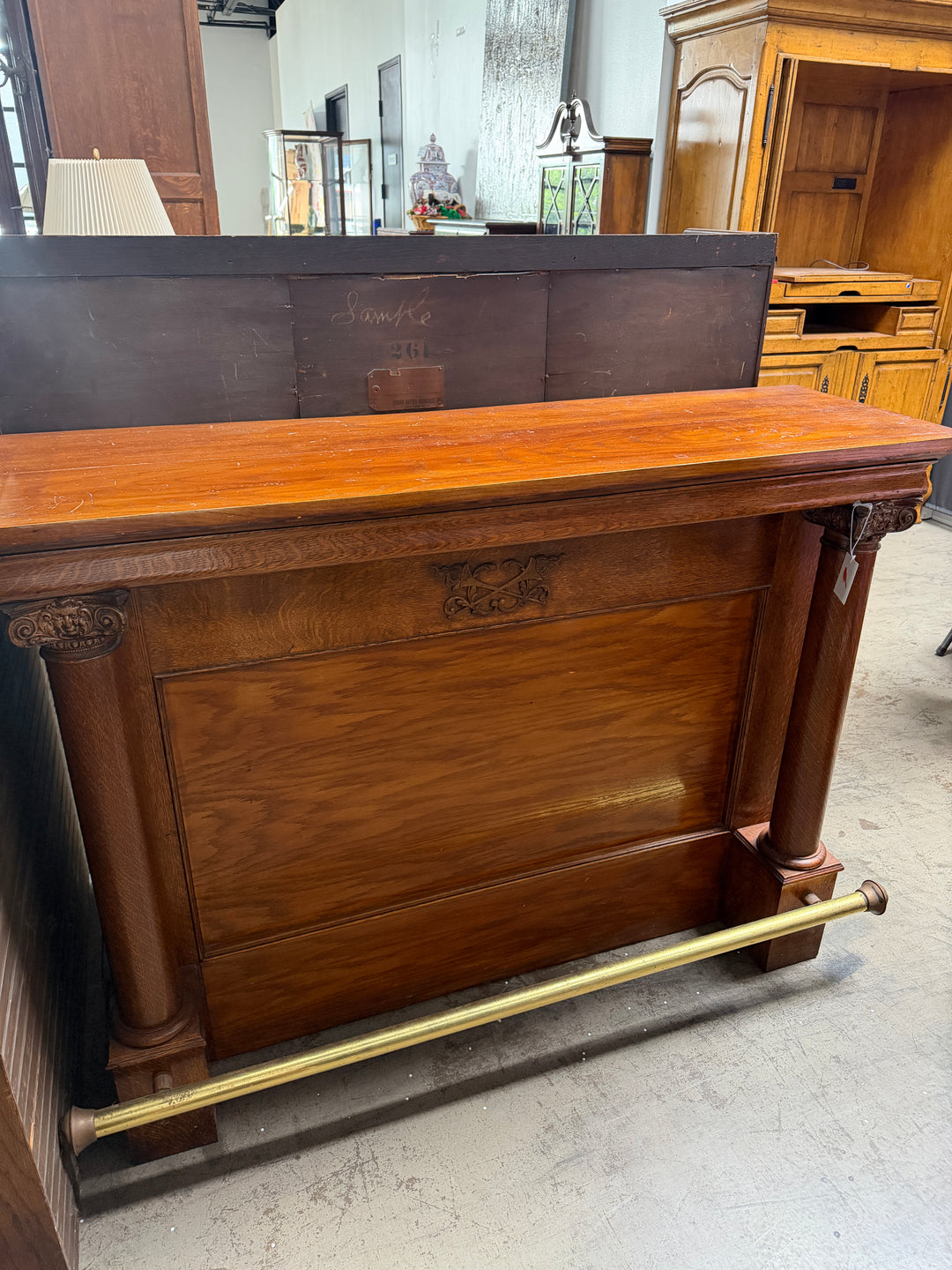 Antique Carved Bar