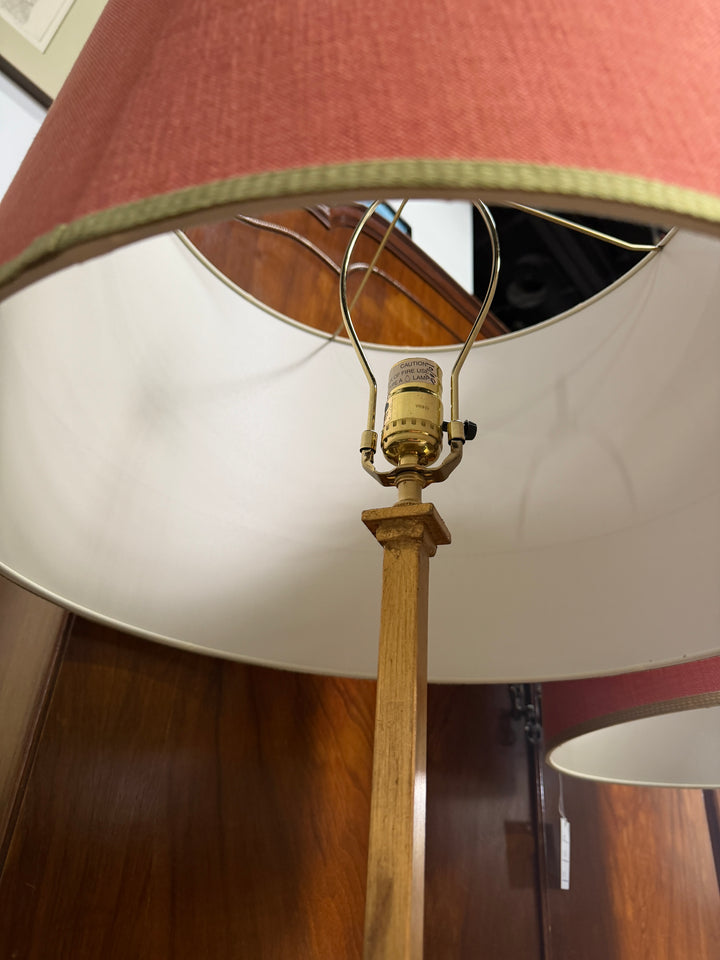 Floor Lamps with Shades with Red/Green Trim
