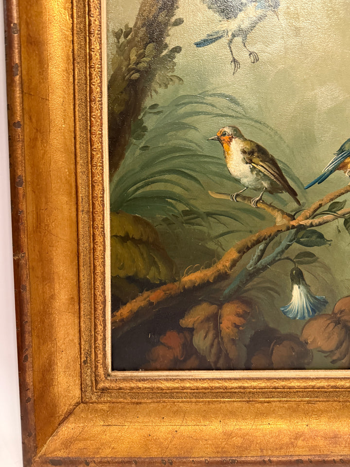 Birds of Paradise, an Ira Monte Original Oil Painting