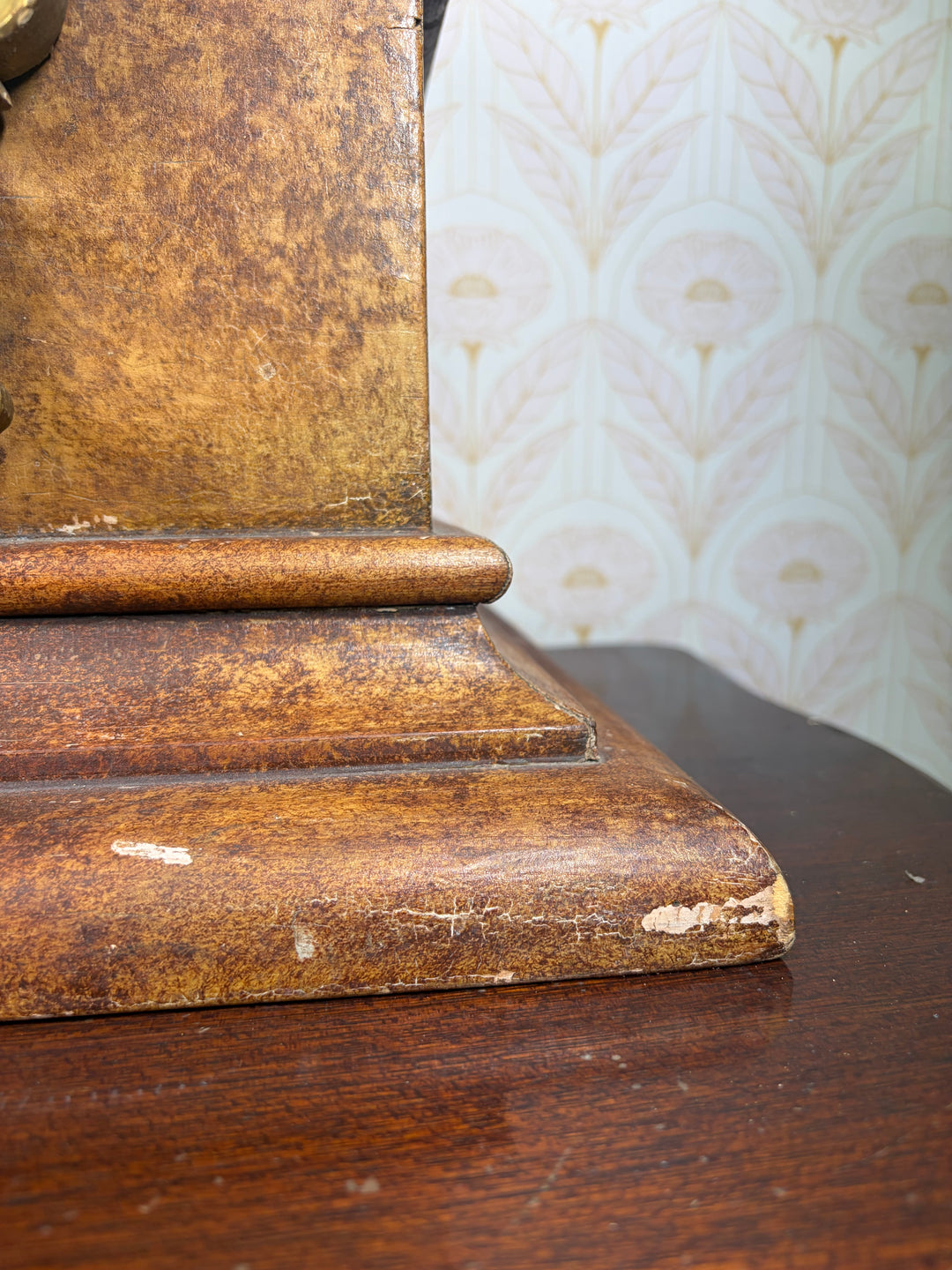 Decorative Wooden Wall Bracket with Gilt Rococo Hardware