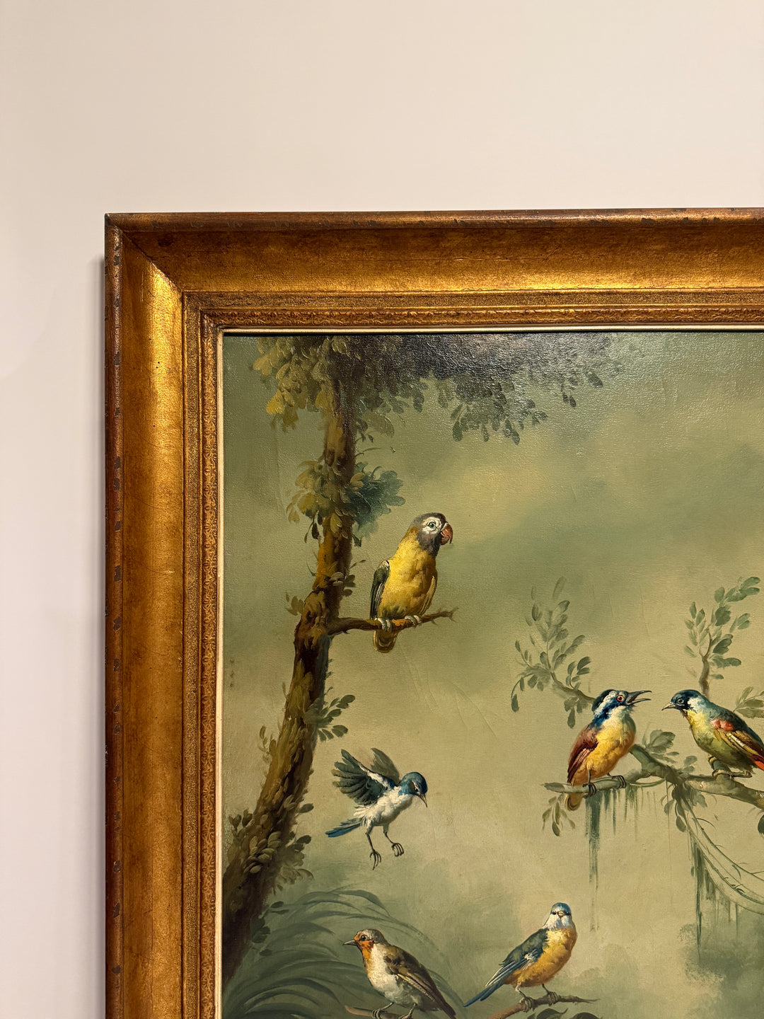 Birds of Paradise, an Ira Monte Original Oil Painting