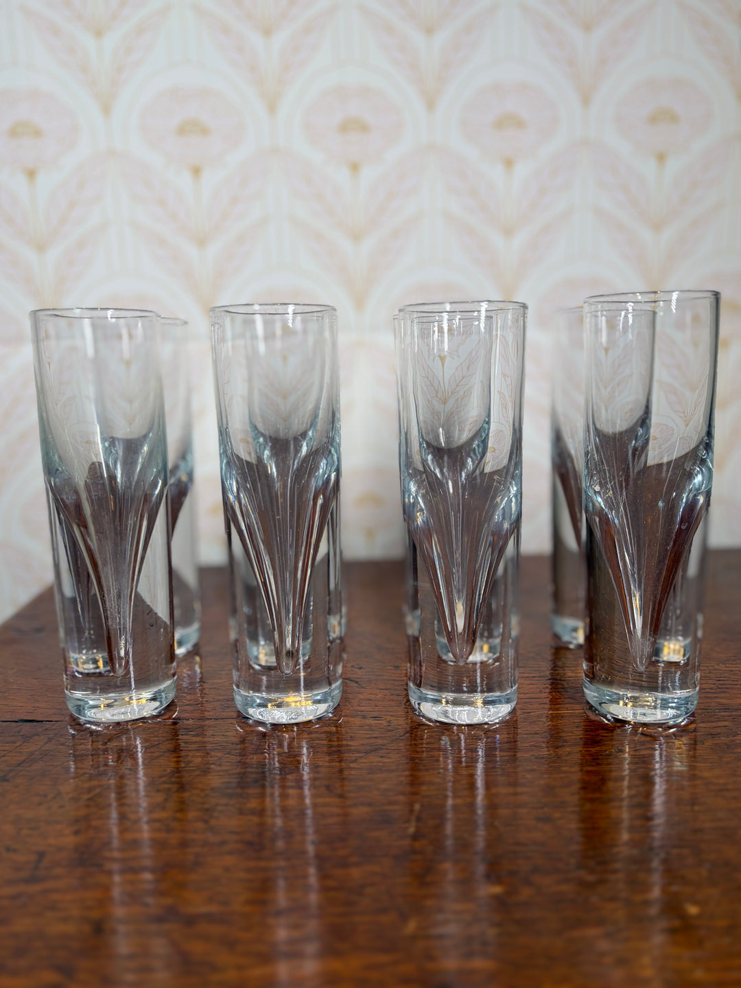 Set of 8 Unmarked Water Glasses