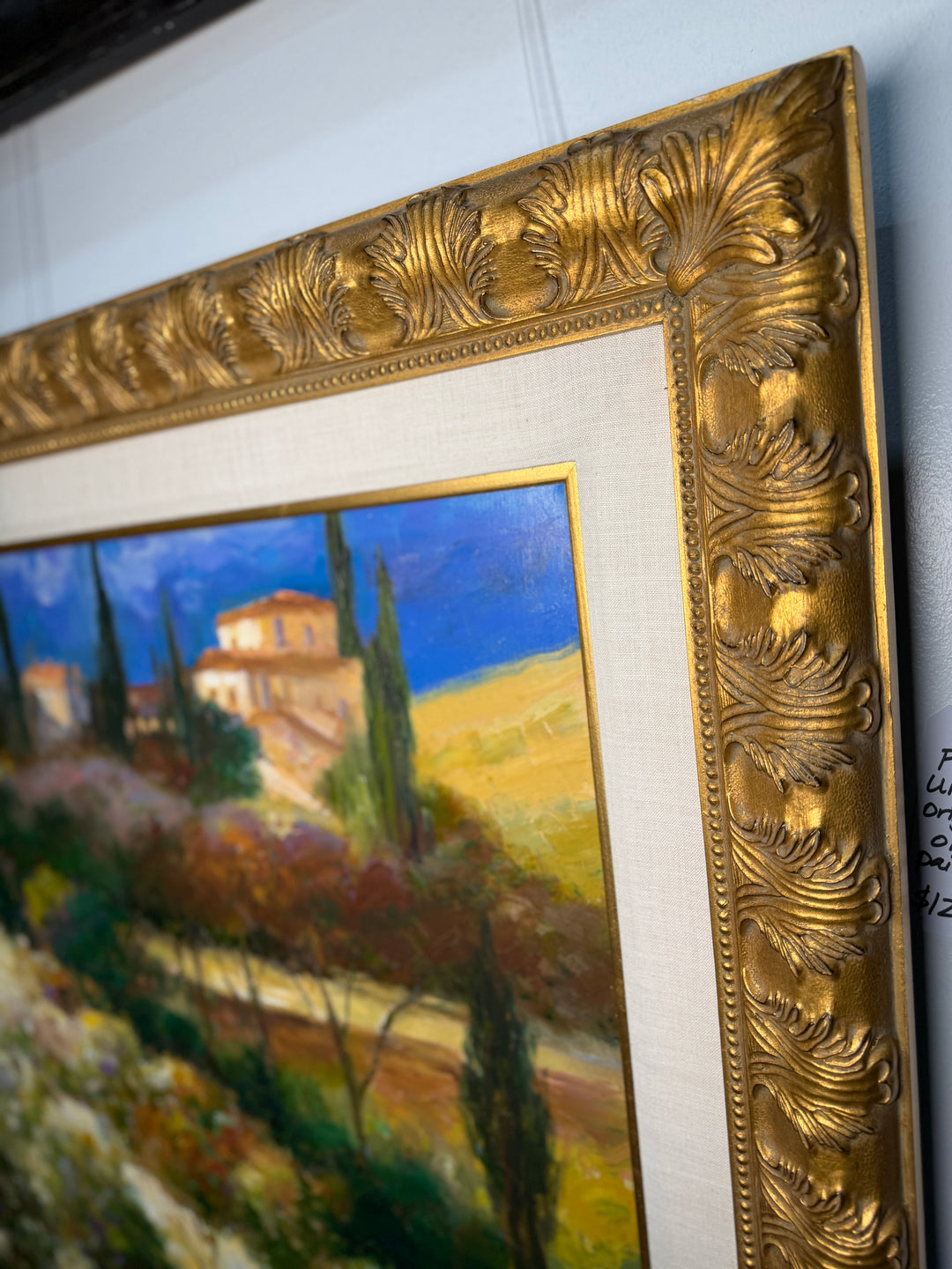 Original Oil Painting of Italian Countryside (Unsigned)