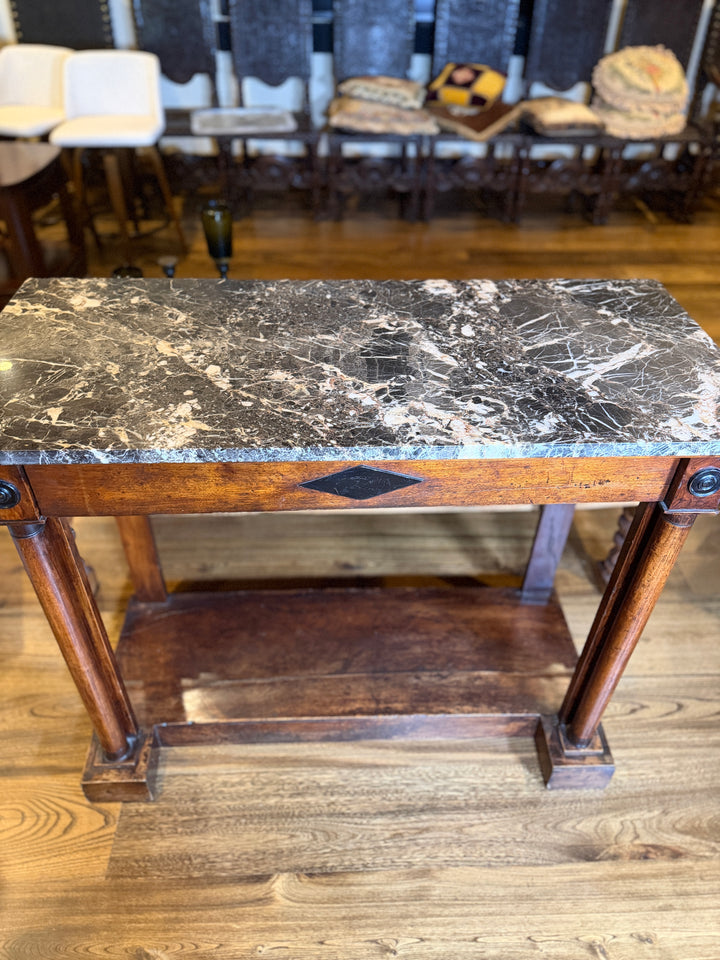 Marble Top Console Table
