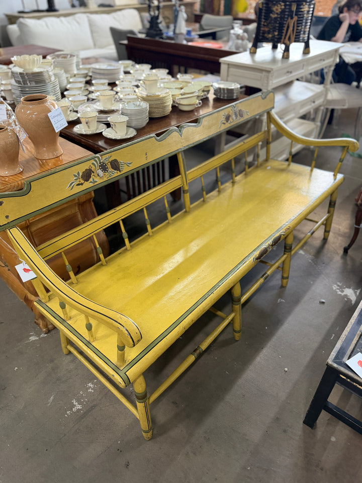 Yellow Painted Bench