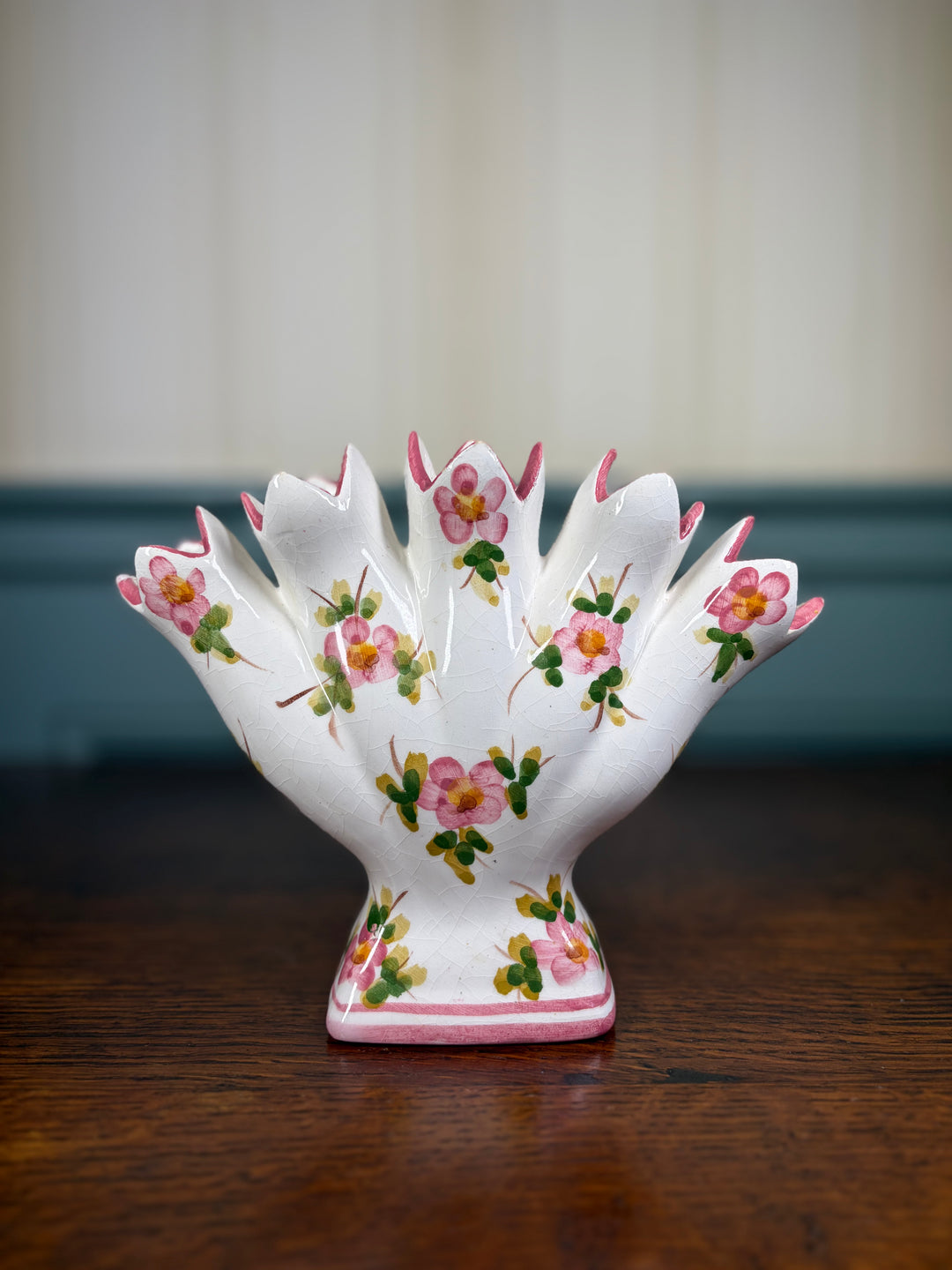 Handpainted in Portugal 5-Stem Vase
