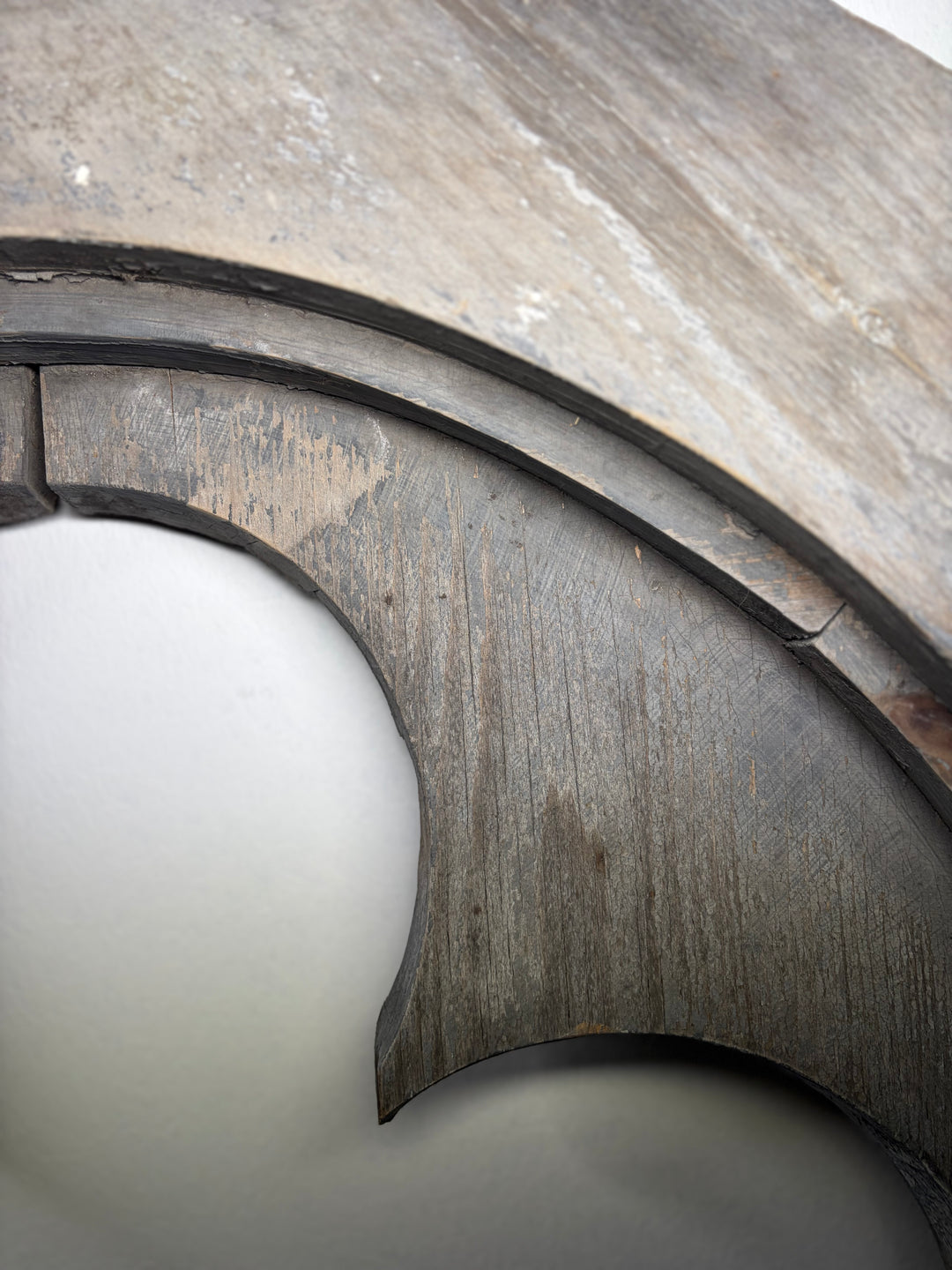 Large Round Wood Quatrefoil Architectural Element