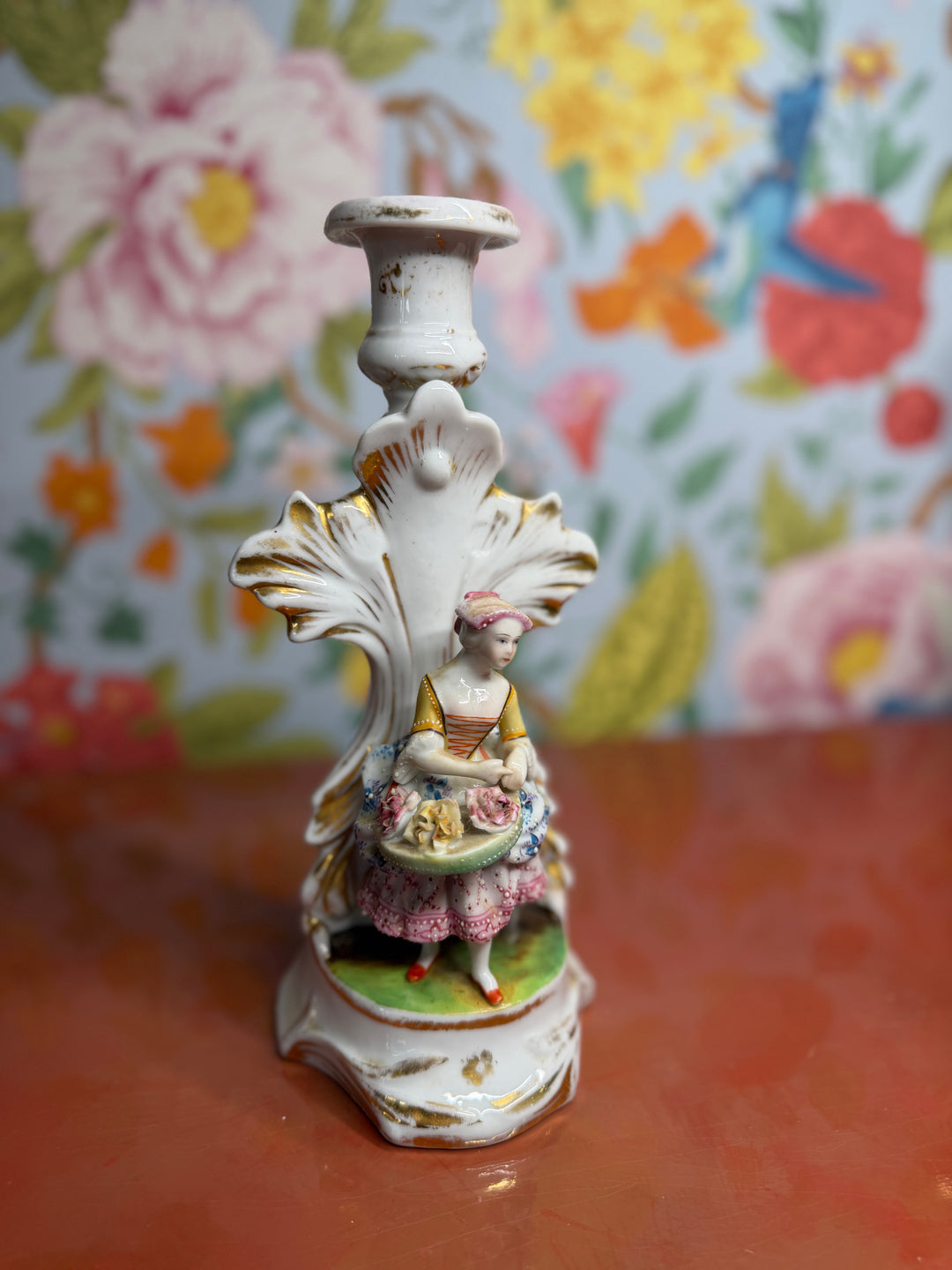 19th Century Victorian Lady Candle Holder