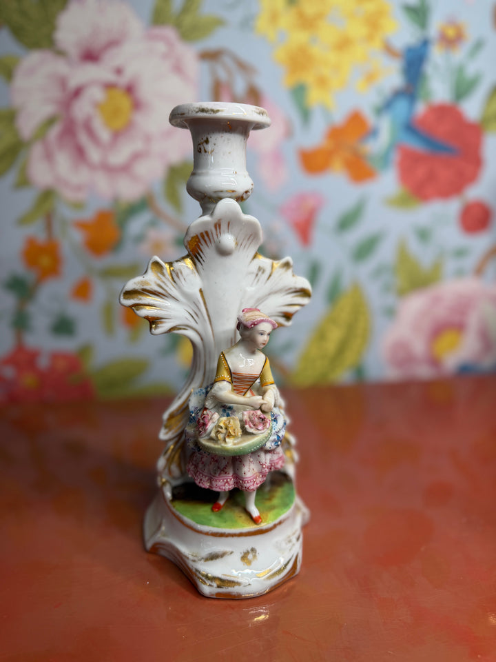 19th Century Victorian Lady Candle Holder