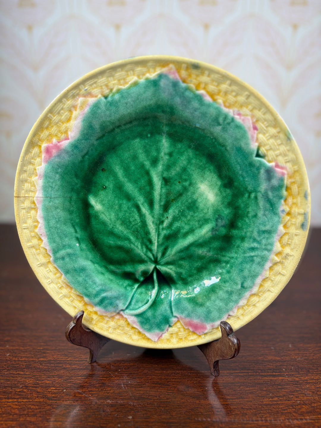 Antique Etruscan Majolica Plate