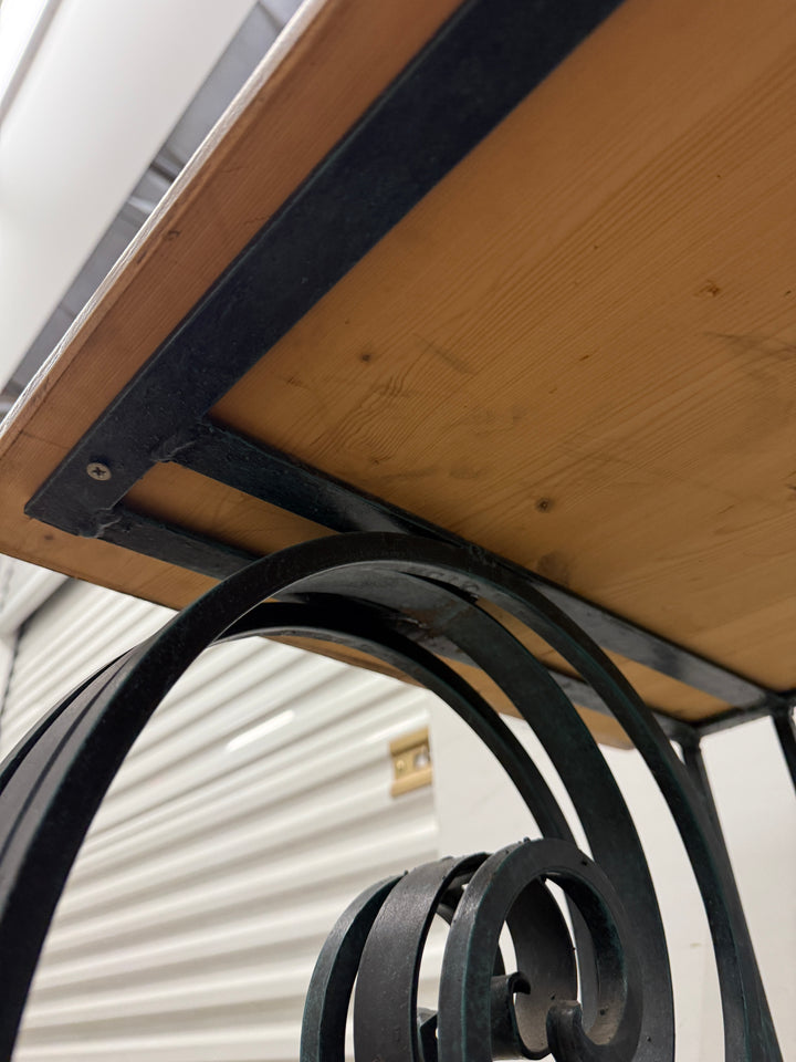 Iron & Wood Console Table