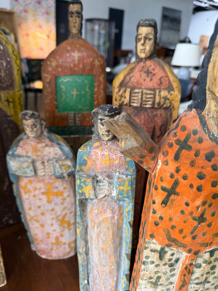 Nine Mexican Folk Art Figurines