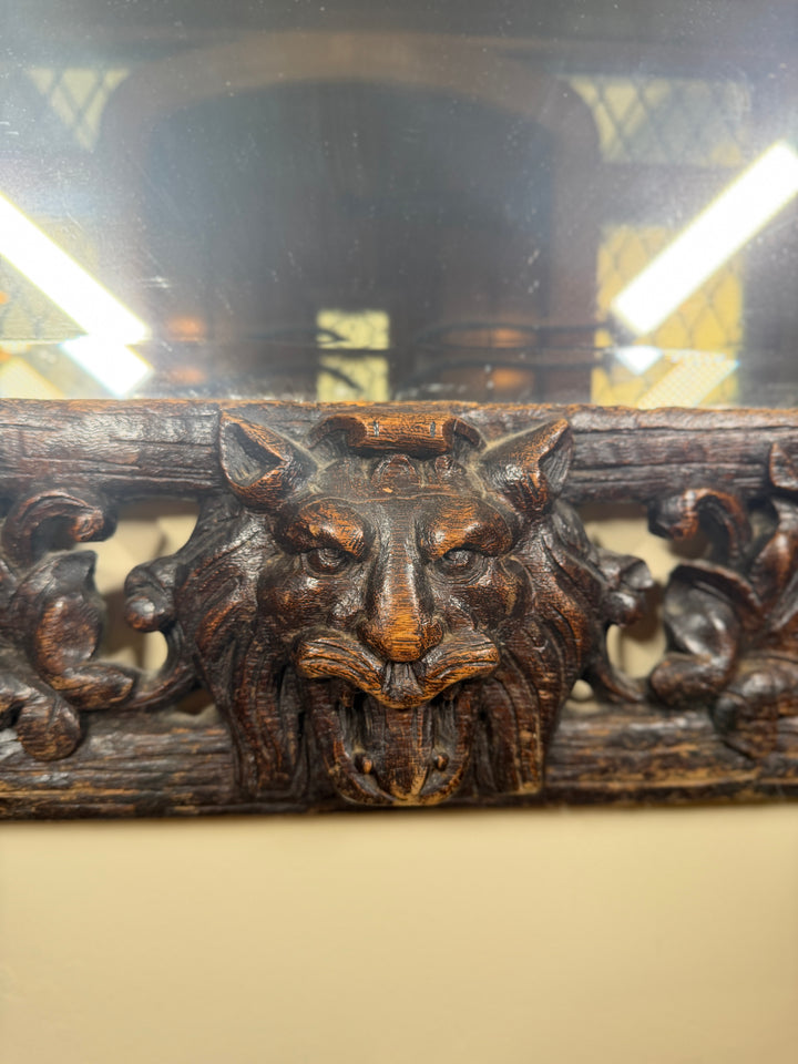 Antique Black Forest Wall Mirror