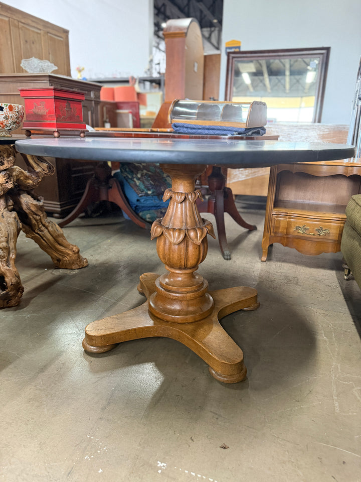 Carved Leaf Base Table