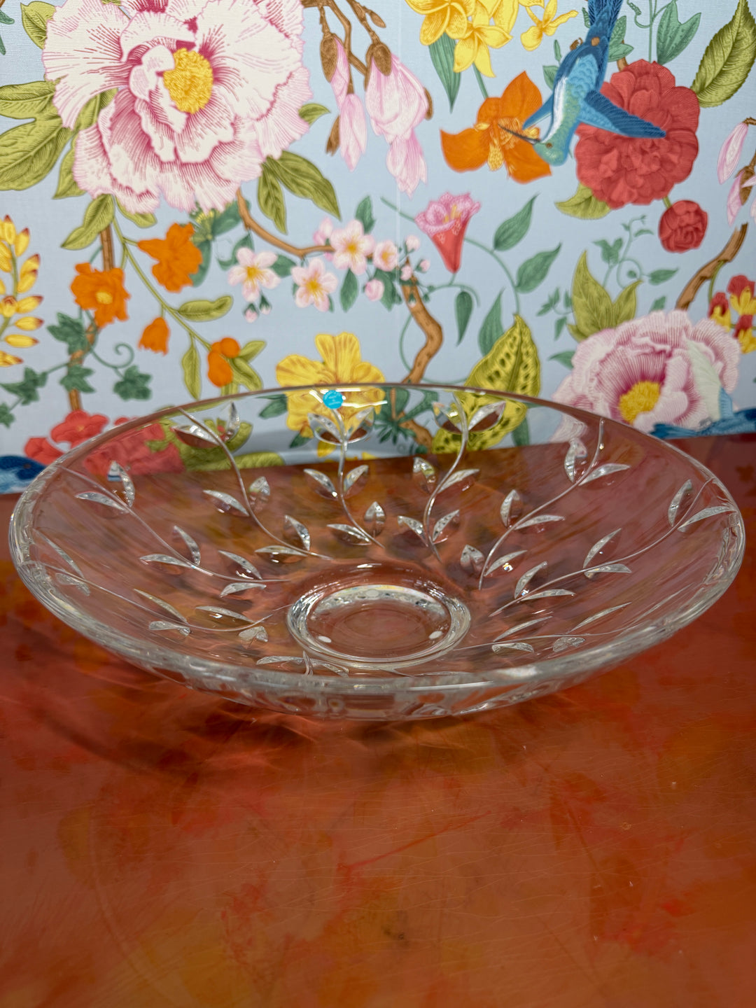 Vintage Tiffany & Co Crystal Vine Bowl