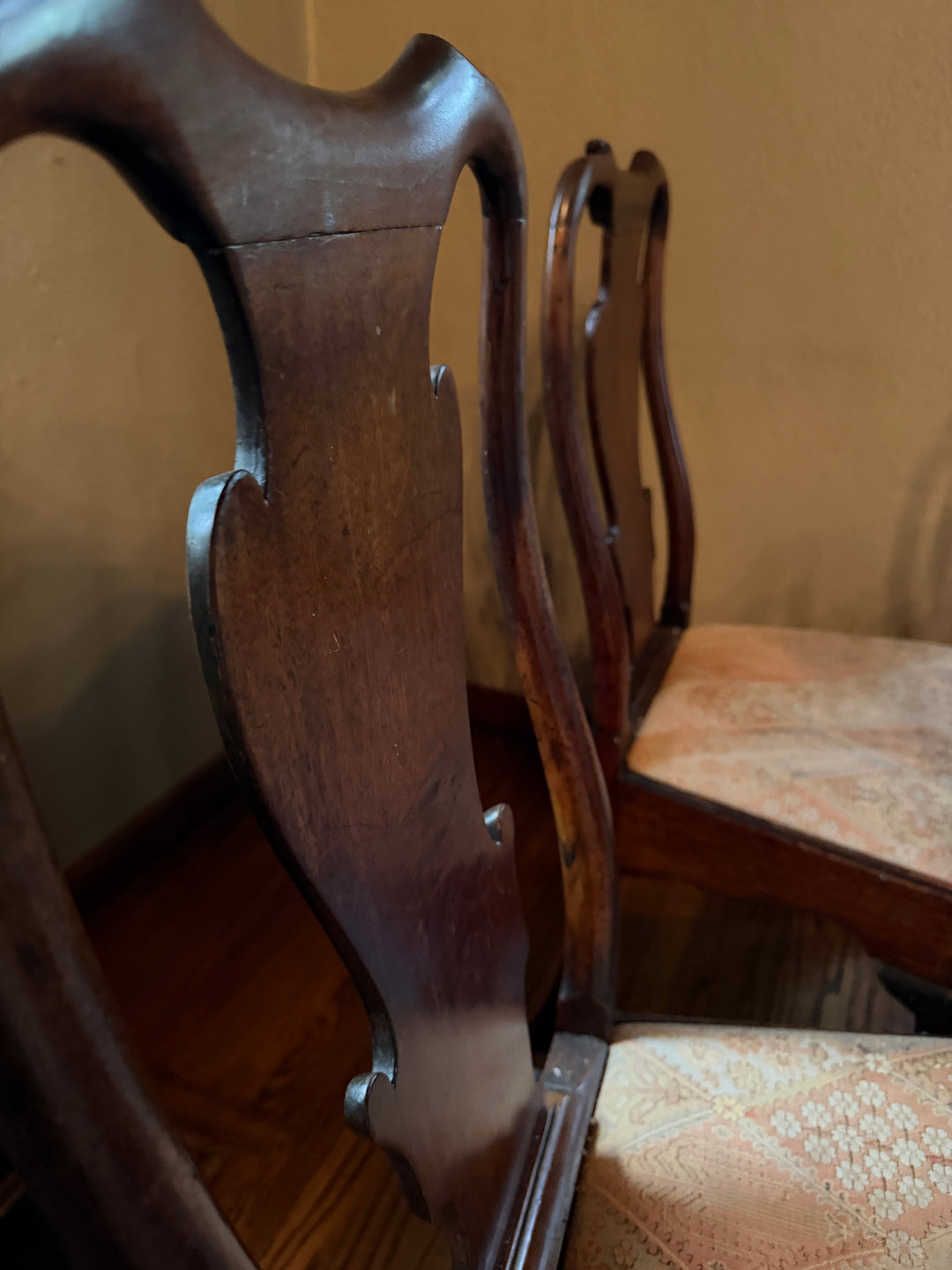 Circa 1720s - 1740s Set of Four George II Side Chairs