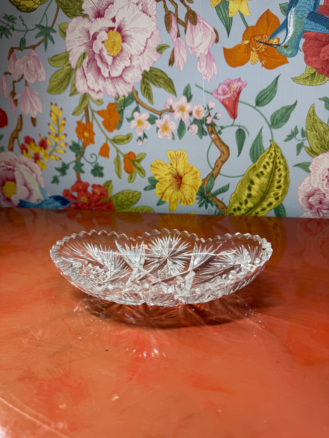Cut Glass Trinket Dish